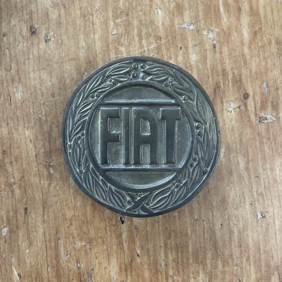 VINTAGE 1970s‎ **FIAT** BELT BUCKLE AUTO CAR SOLID BRASS BELT BUCKLE